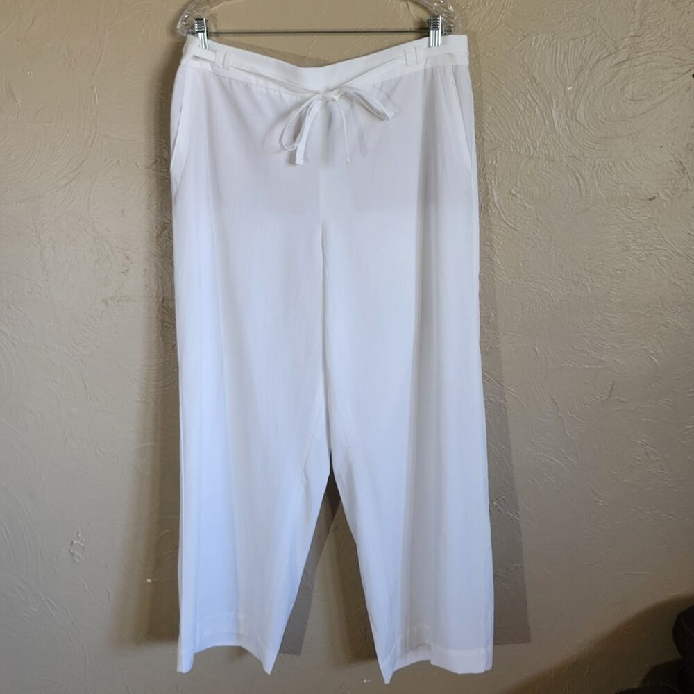 Talbots Pull On Drawstring Pants With Pockets - image 1